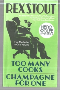 Nero Wolfe in Too Many Cooks & Champagne for One by Rex Stout (2009, Paperback) - Imagen 1 de 2