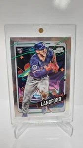 2024 Topps Chrome Cosmic WYATT LANGFORD RC Rookie #139 Texas Rangers - Foto 1 di 2