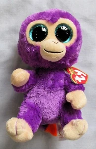 GRAPES the PURPLE  MONKEY - Ty 6 " Beanie Boos - NEW with MINT TAGS - Picture 1 of 1