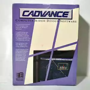 Sealed Vintage Big Box CAD Advance Upgrade Software Design Software Windows 0524 - Picture 1 of 4