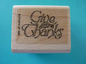 Da gracias - Frase STAMPIN UP sello de goma - Imagen 1 de 2