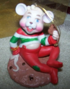  Estatuilla de porcelana de ratones de Buttersworth CMC 1988 ¡Coleccionables Rara! - Imagen 1 de 3