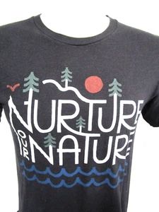 Nurture Our Nature schwarzes T-Shirt Herren Gr. M - Bild 1 von 7