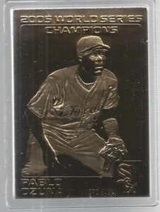 Pablo Ozuna 2005 Danbury Mint Chicago White Sox WS Sealed 22 kt Gold Card  - Bild 1 von 1