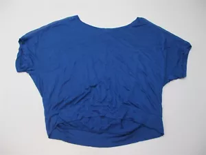 Blusa Top AMBIANCE APPAREL Para Mujer Talla 1X Tejido Mixto Azul Manga Dolman - Imagen 1 de 6