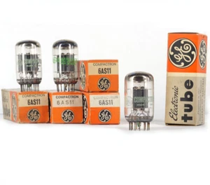 1 ONE 6AS11 GE NOS Tube Röhre Lampe TSF Valvola Valvula Valve 진공관 真空管 电子管 - Picture 1 of 1