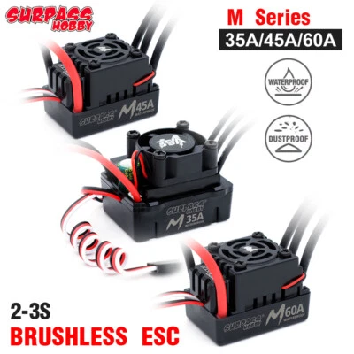 Surpass Hobby M35A 45A 60A Brushless ESC & BEC für 1/10 1/12 1/14 RC Autos - Bild 1 von 4