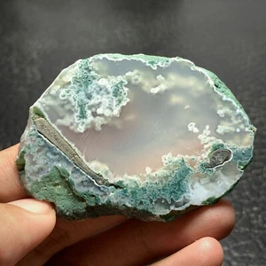 Unique Moss Agate Slab 63x44x6mm High Quality 134.5 ct POLISHED - Picture 1 of 6