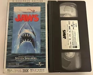 Jaws (VHS, 1997) Widescreen Edition Roy Scheider Robert Shaw Richard Dreyfuss - Picture 1 of 1