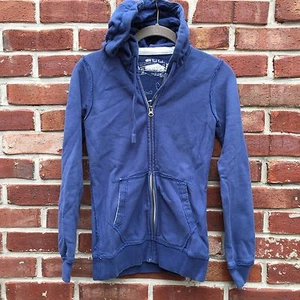 PAUL FRANK Navy Blue Distressed Zip Up Hoodie Sweatshirt XS - Bild 1 von 5