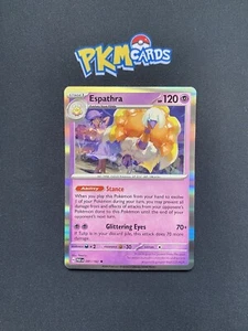 Juego de cartas coleccionables Pokémon Espathra Paradox Rift 081/182 Holograma raro LP. - Imagen 1 de 3