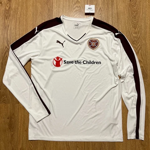 Heart of Midlothian FC 2015/2016 L/S Home Football Shirt Soccer Jersey Size XL Cover