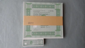 Lot 100 Stück Deutsche Bank Inhaber-Optionsschein 6 Aktie von 1986 - Bild 1 von 1