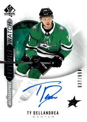 Ty Dellandrea - 2020-21 SP Authentic Future Watch Auto /999 Rookie Card #164 - Image 1 of 2