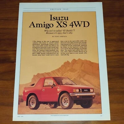 ISUZU AMIGO XS 4X4 REVISTA ARTÍCULO MOTOR TENDENCIA VISTA PREVIA PRUEBA Foto 1 de 4