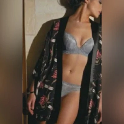 Agent Provocateur Damsella Silk Robe Kimono Spider - Image 1 of 4