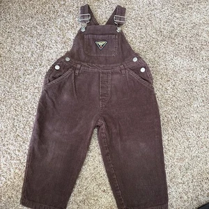 Mono de pana de colección Y2K con diseño para niños 2T marrón para niños pequeños - Imagen 1 de 4