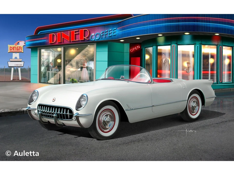 REVELL 67718 SET MODELLI 1953 CHEVROLET CORVETTE ROADSTER MODELLO CON ACCESSORIO - Immagine 1 di 1