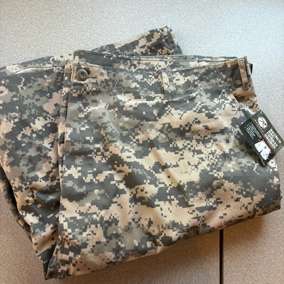 Rothco BDU EE. UU. Ejército Digital Camuflaje Camuflaje Combate Uniforme Pantalones Cortos Tostado 3XL Foto 1 de 4