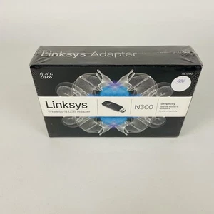 Adaptador USB Linksys Wireless-N con CD de configuración, N300, AE1200-NP - Imagen 1 de 5