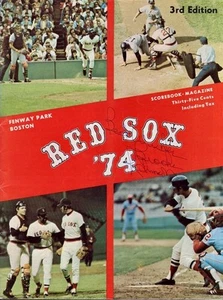 Baseball / Boston Red Sox 1974 Scorebook Magazine September 20-22 Baltimore - Imagen 1 de 2