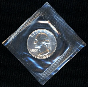 1964 Washington 25c ~ Mint Silver Proof ~ from Original Proof Set ~ FREE SHIPING - Picture 1 of 2