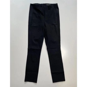 RAG & BONE Slim Ankle Dress Pants Womens 4 Black Zipper Elastic Waist Business - Picture 1 of 14