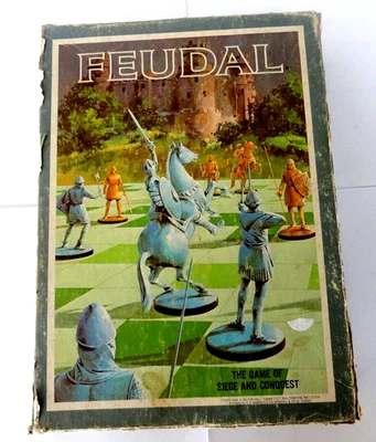 Juego Feudal de Asedio y Conquista Vintage 1969 3 M Estantería Juego de Mesa Caja Dañada Foto 1 de 4