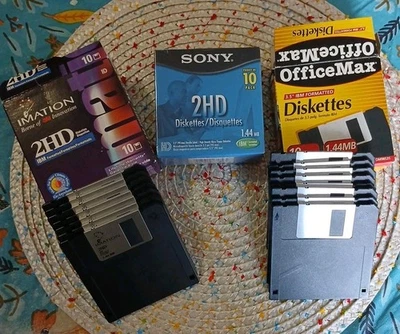 25 Disquetes IBM Formateados 3.5" 1.44mb Sony Imation Offficemax Nuevos Disquetes Foto 1 de 4