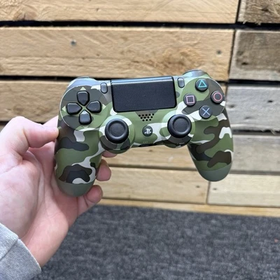 Sony PlayStation 4 Dual Shock Green Camp Controller Hall Effect Sticks Installed - Image 1 of 4