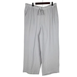 NEU EILEEN FISHER Lofty Gaze Straight Hose aus Bio-Baumwolle Größe 1X grau Pull On - Bild 1 von 13