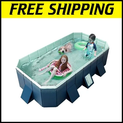 Piscina de PVC plegable extra grande para relajación en el patio trasero - resistente y portátil Foto 1 de 4
