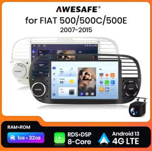 Autoradio Wireless CarPlay Android Auto Hifi per FIAT 500 2007-2015 Android 13 - Foto 1 di 8