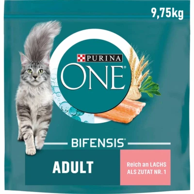 PURINA ONE BIFENSIS 9,75kg Adult Katzenfutter mit Lachs Trockenfutter für Katzen - Bild 1 von 4