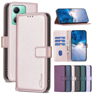 For Xiaomi Redmi Note 12 11 Pro Poco X5 Leather Wallet TPU Card Slot Case Cover