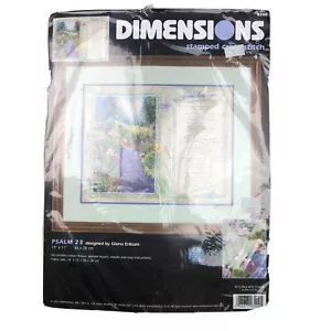 Dimensions Cross Stitch Kit Psalm 23 Vintage 36cm x 28cm Brand New - Foto 1 di 5