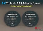 🗽 2 x Trident / NAB Adapter 1.0mm Spacer For Reel to Reel Tape Recorders
