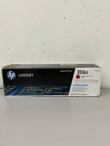 Genuine HP 206X Magenta LaserJet Toner Cartridge W2113X - Zdjęcie 1 z 3