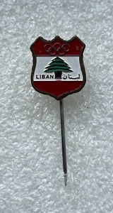 Sehr seltene Vintage olympische Nadel NOC LIBANON/LIBANON 1960 generisch - Bild 1 von 3