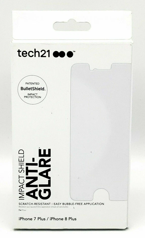 Tech21 Impact / Bullet Shield Anti-Glare Screen Protector (For iPhone 7 + / 8 +) - Image 1 of 1