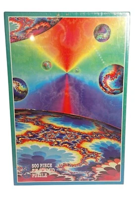 Rompecabezas Color My World 500 piezas FX Schmid arte fractal psicodélico hippie tie dye Foto 1 de 4