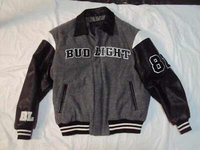 Bud Light Men's Heavy Weight Varsity Jacket Adult Size Large New Without Tags! - Image 1 of 4