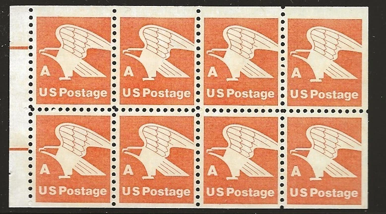 US Scott #1736a, Booklet Pane 1978 Eagle A FVF MNH - Image 1 of 1