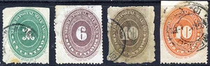 MEXICO 1886 Numeral in Oval Group SG 196 to SG 201 FU - Picture 1 of 2