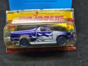 New Majorette El Camino SS #296 White Flames Chrome Doors Open 1:59 France Made - Foto 1 di 8