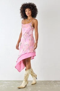 Urban Outfitters Light Before Dark Amelie Floral Midi Dress M 8 Women NEW 38193 - Picture 1 of 9