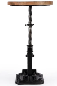 Restauration Holz Industrial Hardware Kurbel verstellbar rustikal Beistelltisch Neu - Bild 1 von 5