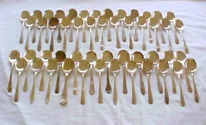 50 Vintage Silver Plate Flatware Silverware Round Soup Spoons CRAFT Grade - Picture 1 of 1
