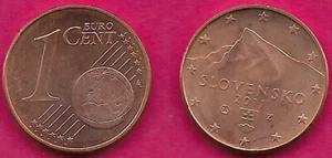 SLOVAKIA 1 EURO CENT 2011 UNC NOT BEING MINTED ANY MORE,KRIVAN PEAK IN THE TRATR - Picture 1 of 1