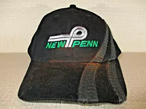 New Penn 2008 Hat Men's Adjustable Black & Green One Size Trucker Cap - Picture 1 of 13